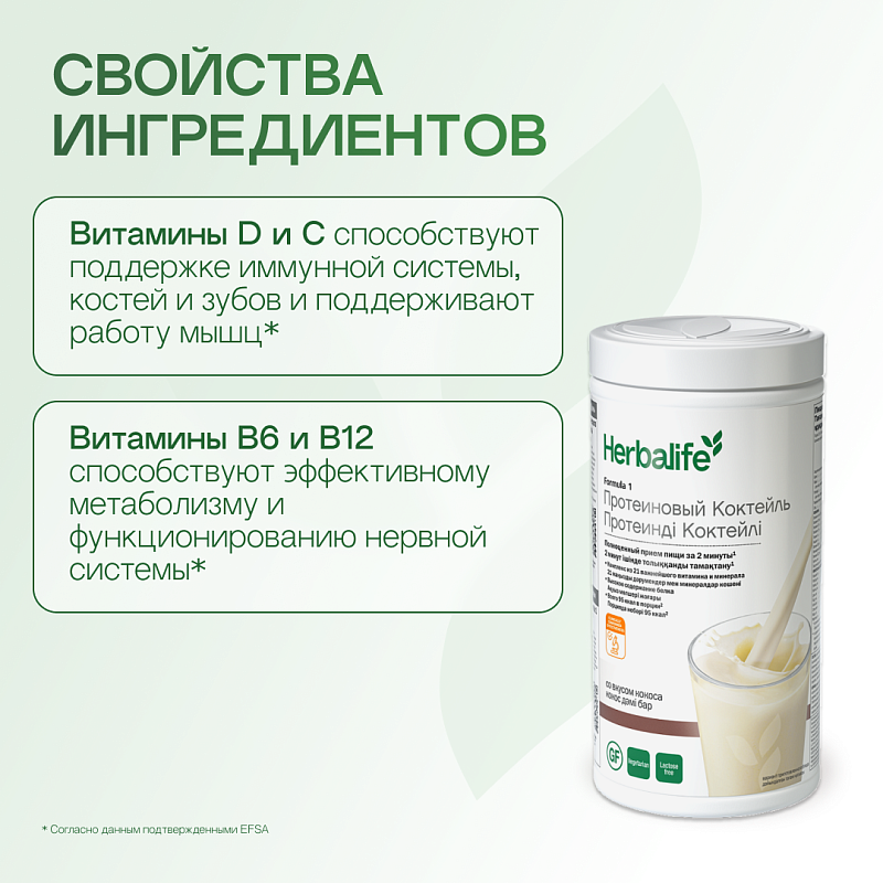 Протеиновый коктейль Формула 1 со вкусом кокоса