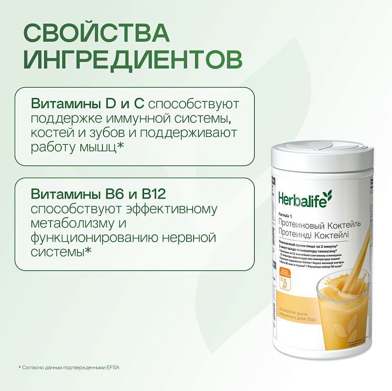 Протеиновый коктейль Формула 1 со вкусом дыни